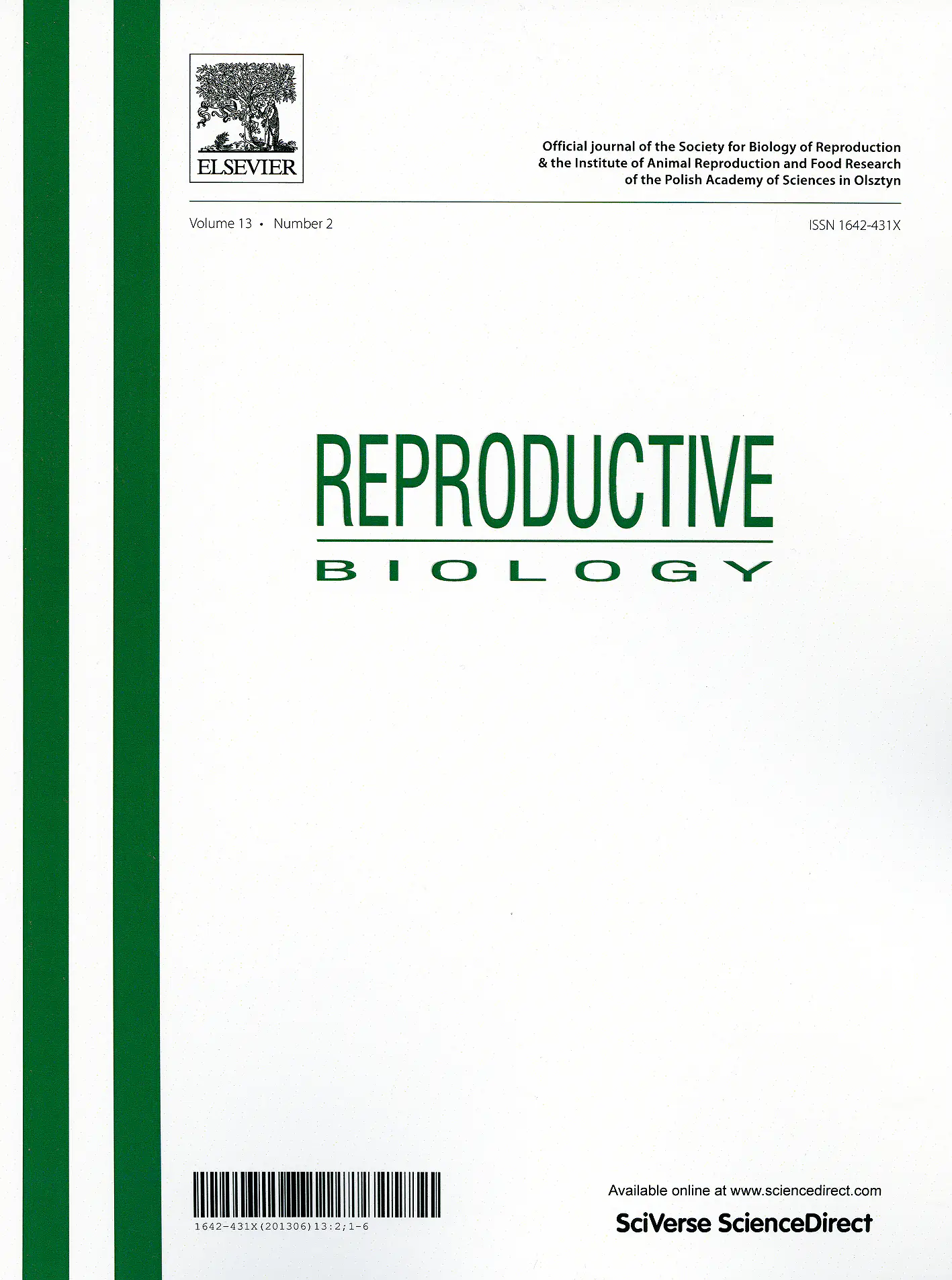 Okładka czasopisma Reproductive Biology