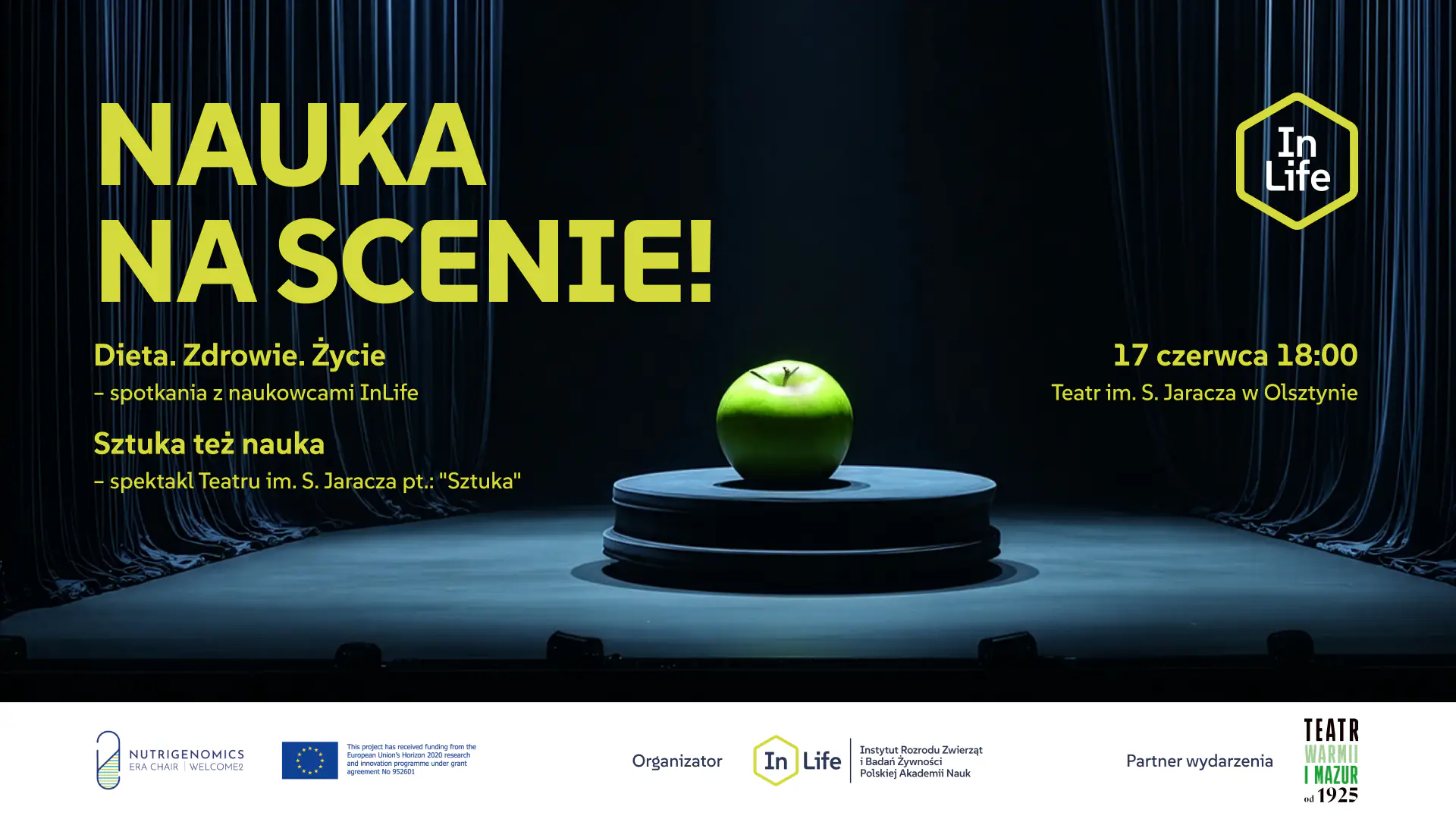 Nauka na scenie - plakat informacyjny