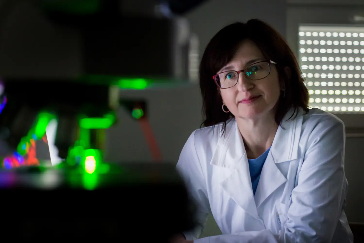 prof. Agnieszka Blitek w laboratorium